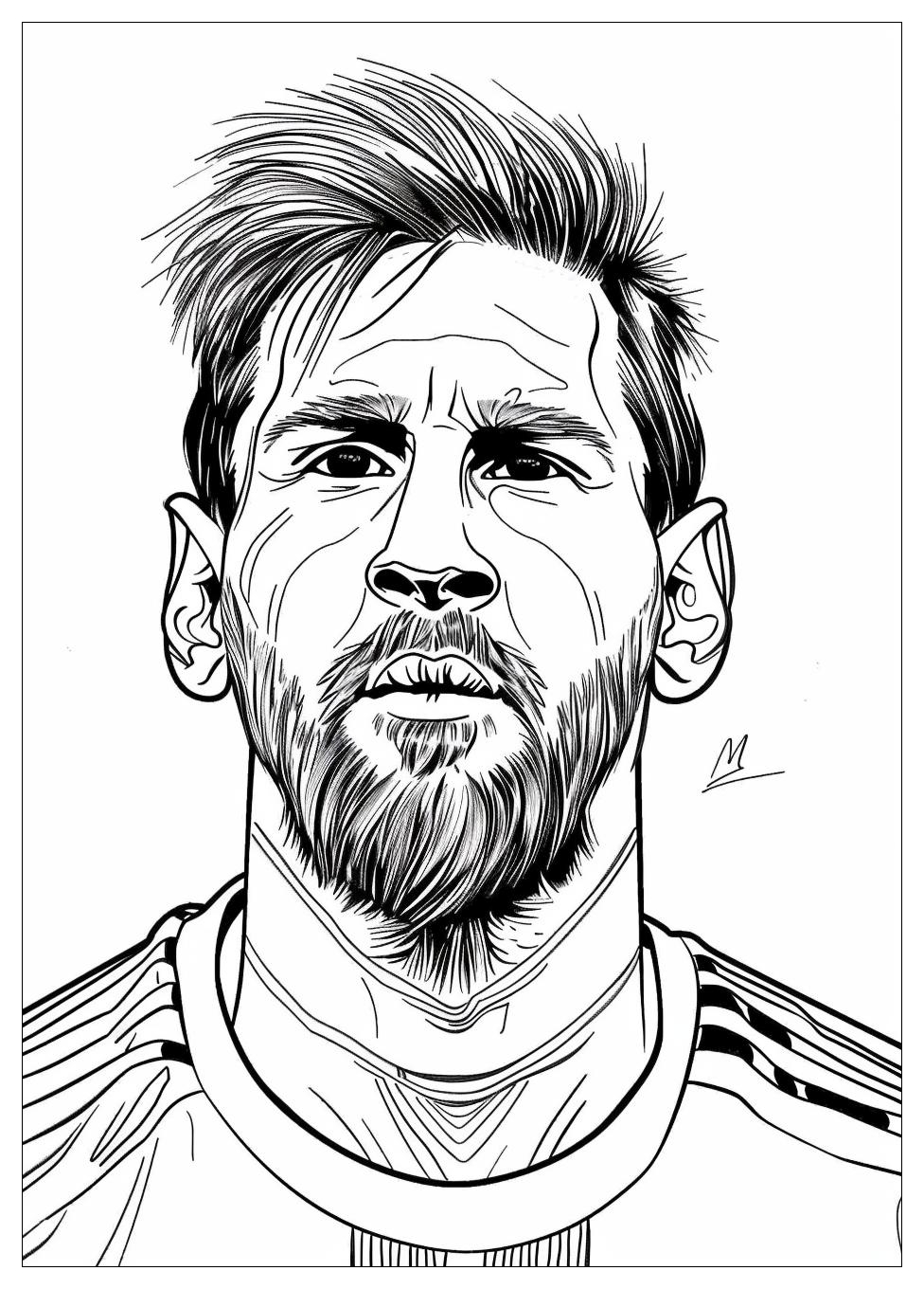 Lionel Messi Coloring Pages-19