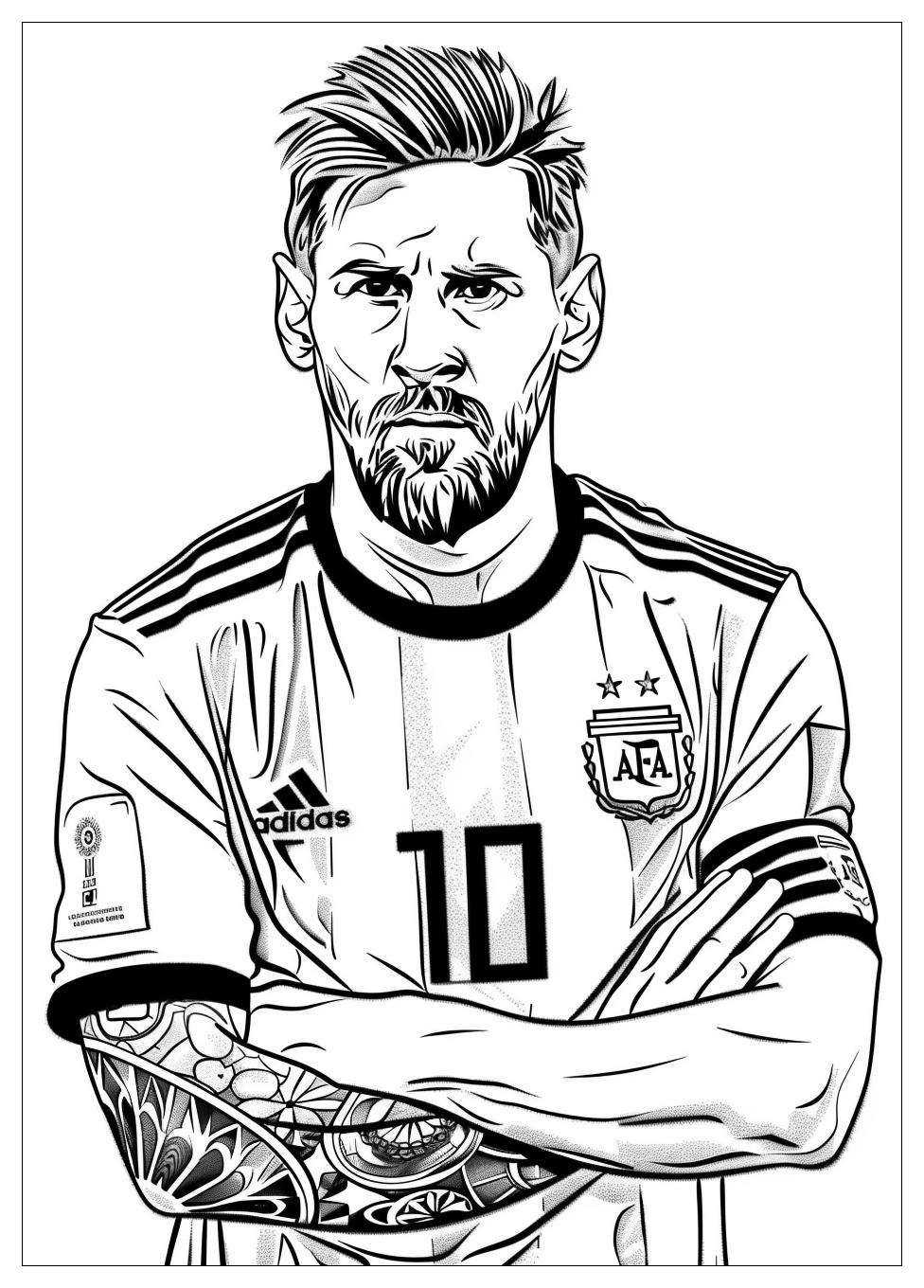 Lionel Messi Coloring Pages-2