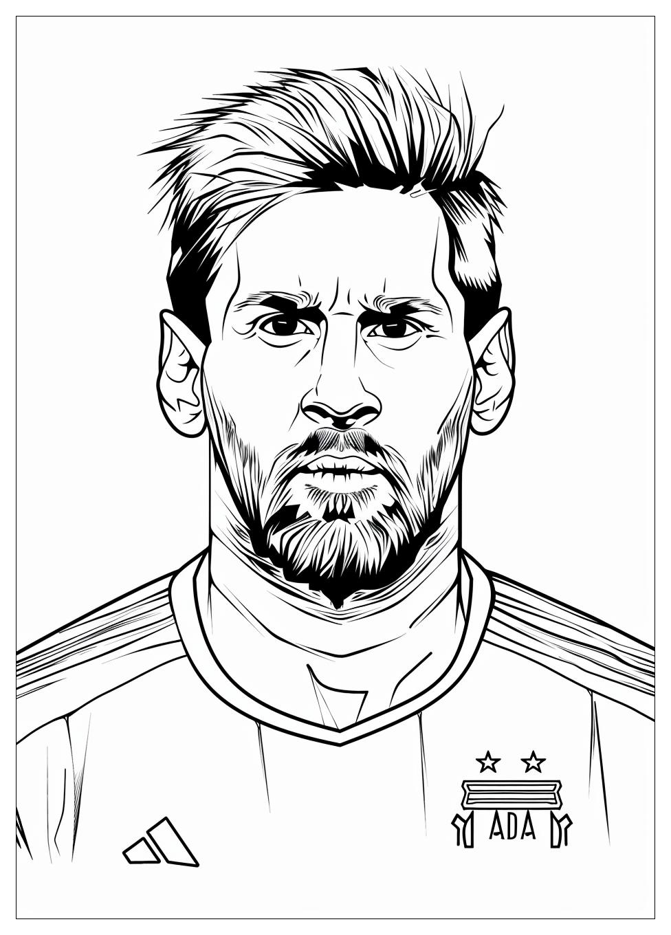 Lionel Messi Coloring Pages-4