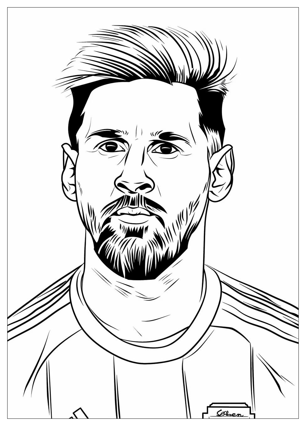 Lionel Messi Coloring Pages-5