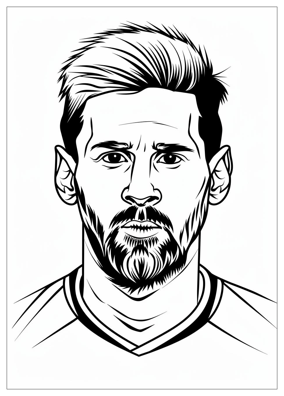 Lionel Messi Coloring Pages-6