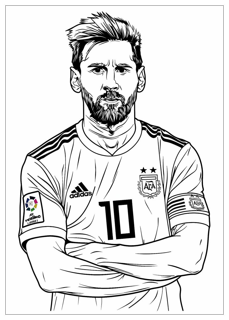 Lionel Messi Coloring Pages-7