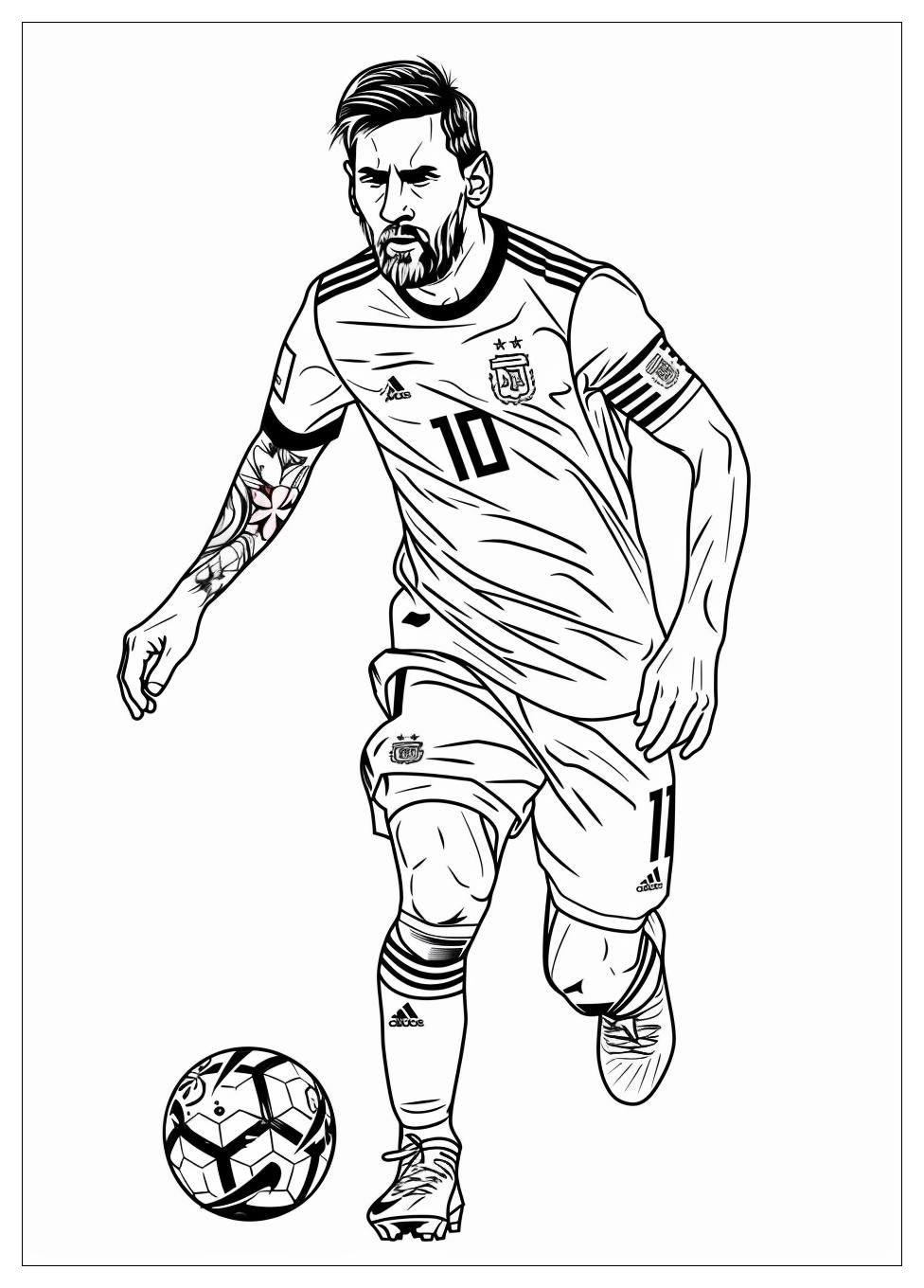 Lionel Messi Coloring Pages-8