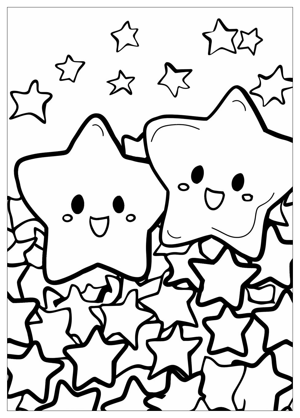 Little Twin Stars Coloring Pages-11