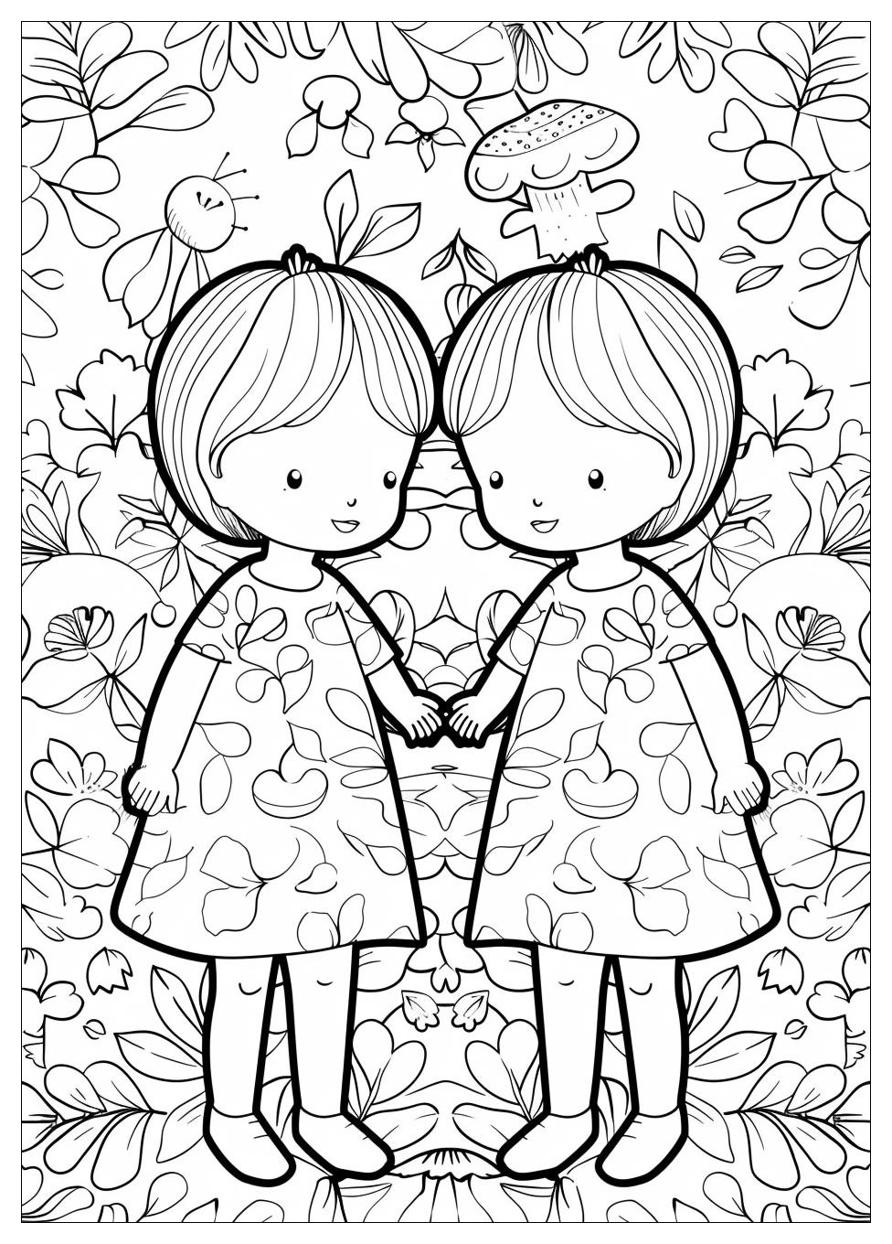 Little Twin Stars Coloring Pages-12