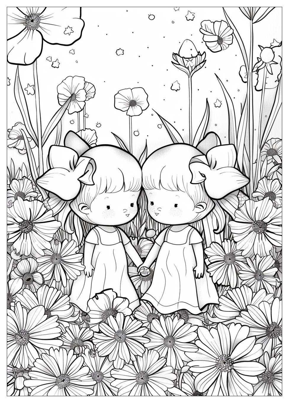 Little Twin Stars Coloring Pages-13