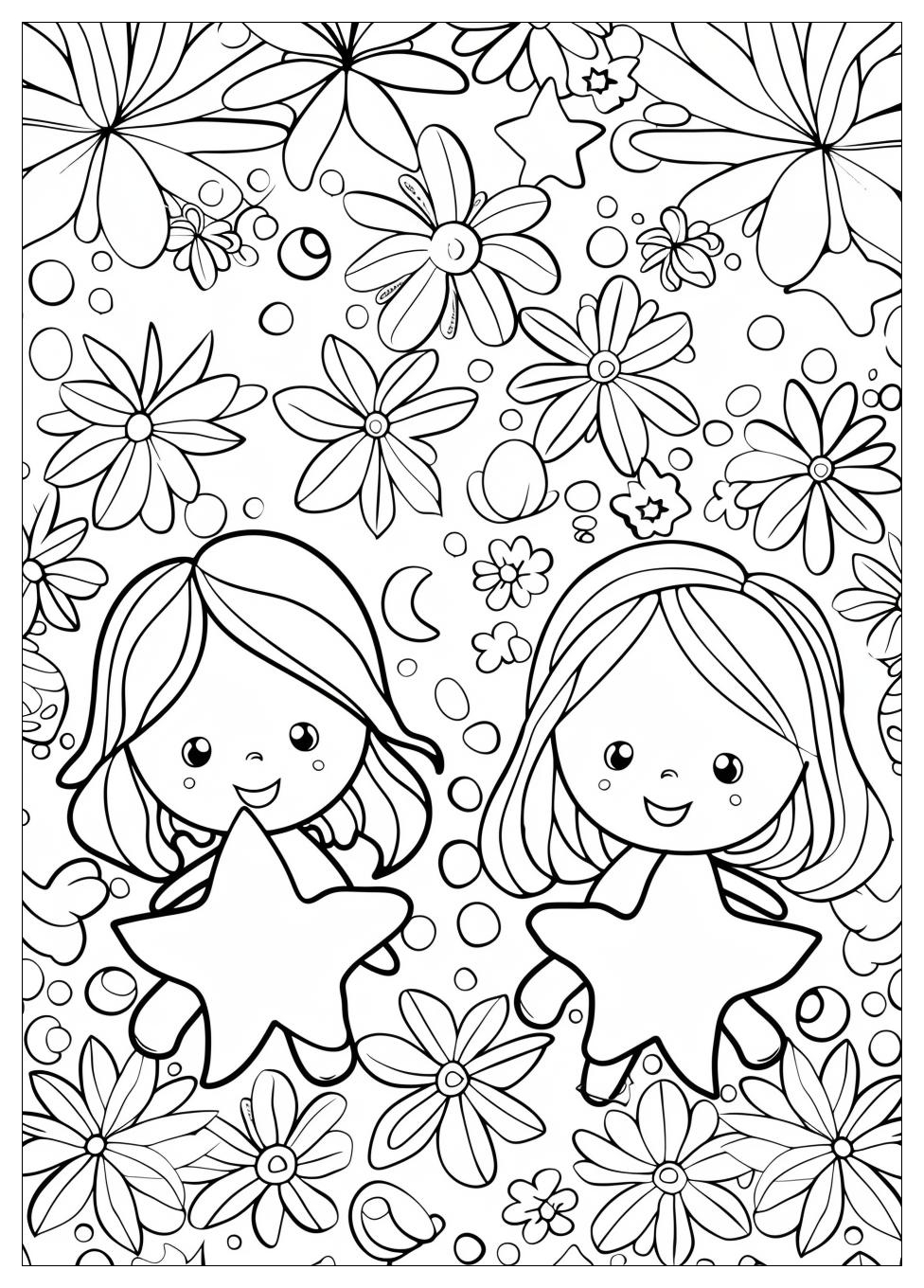 Little Twin Stars Coloring Pages-19