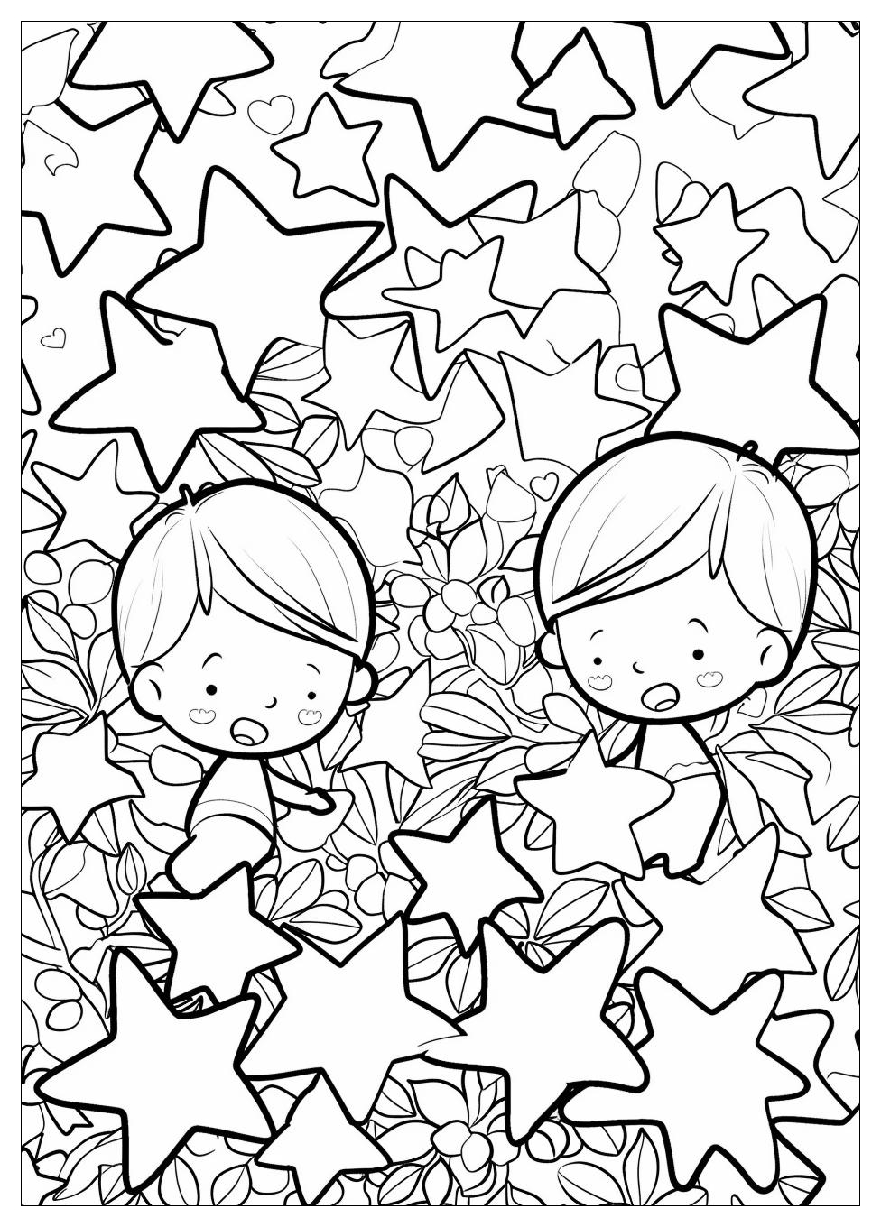 Little Twin Stars Coloring Pages-9