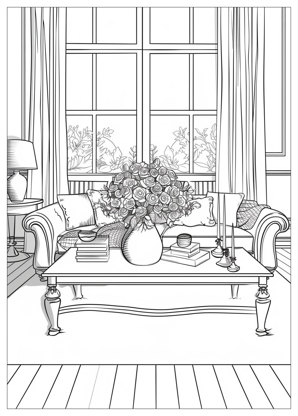 Living Room Coloring Pages-15