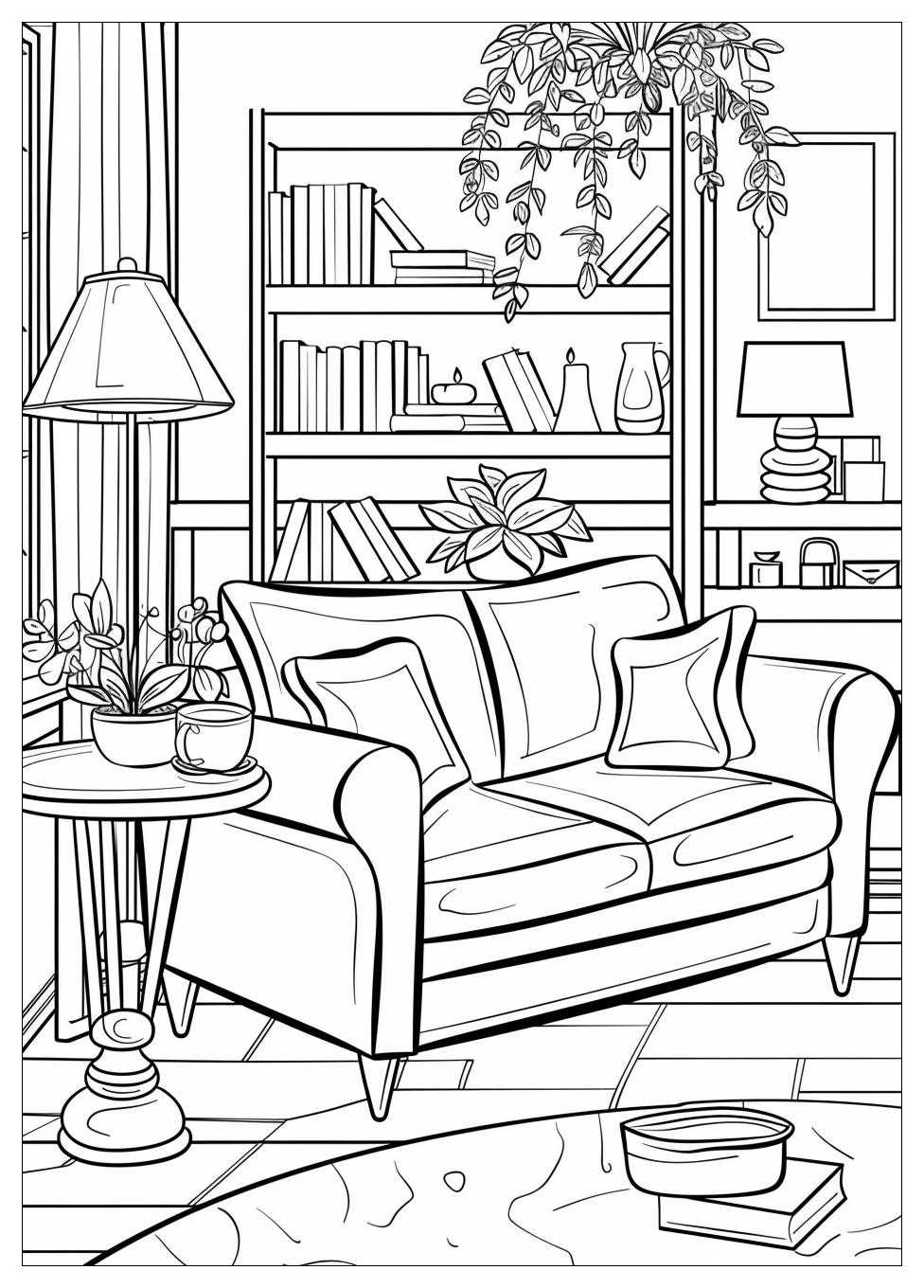 Living Room Coloring Pages-19