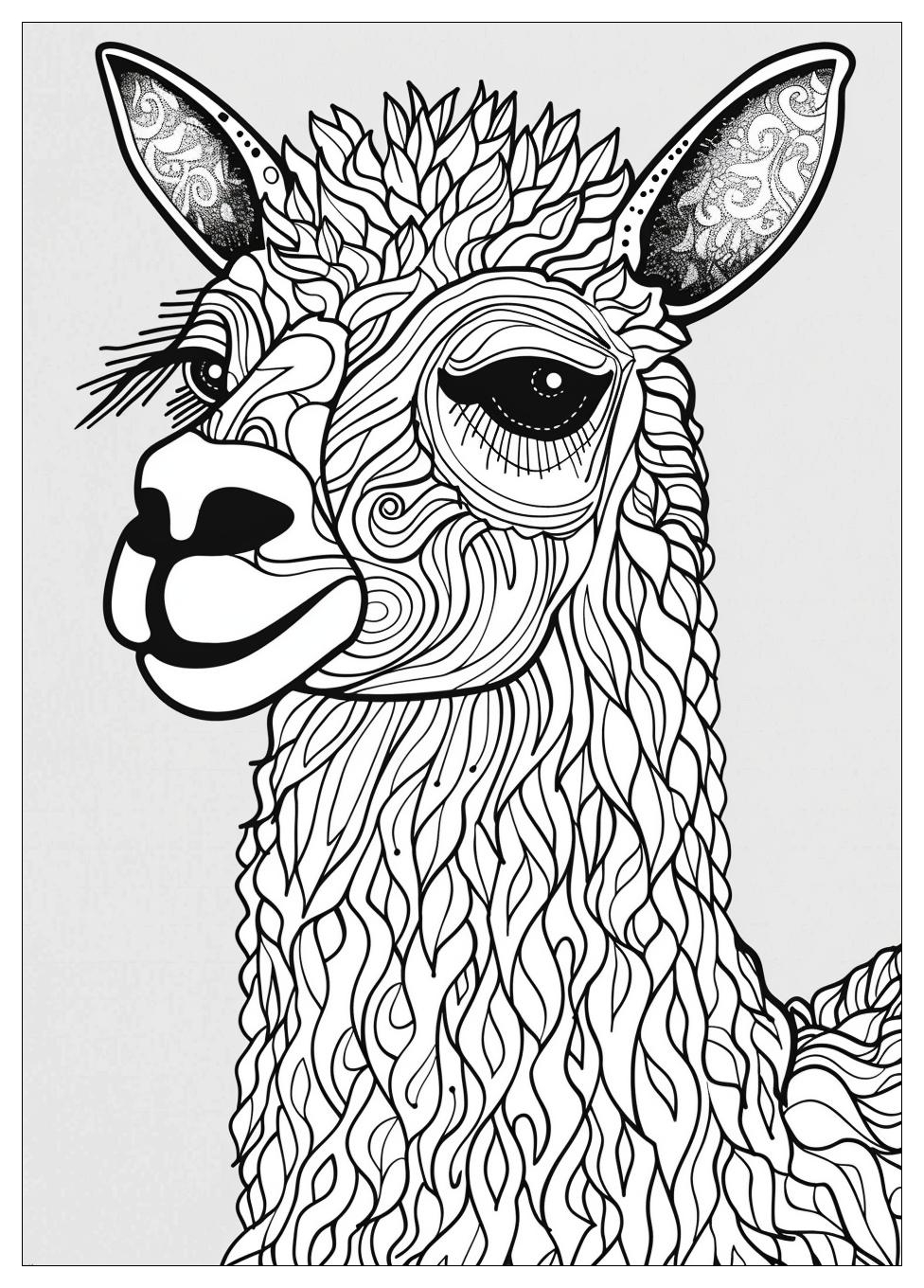 Llama Coloring Pages-18