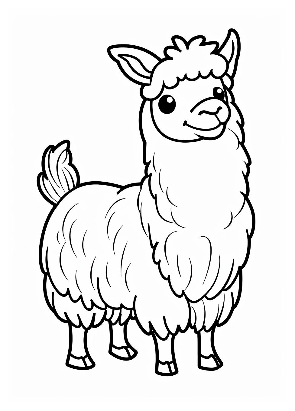 Llama Coloring Pages-3