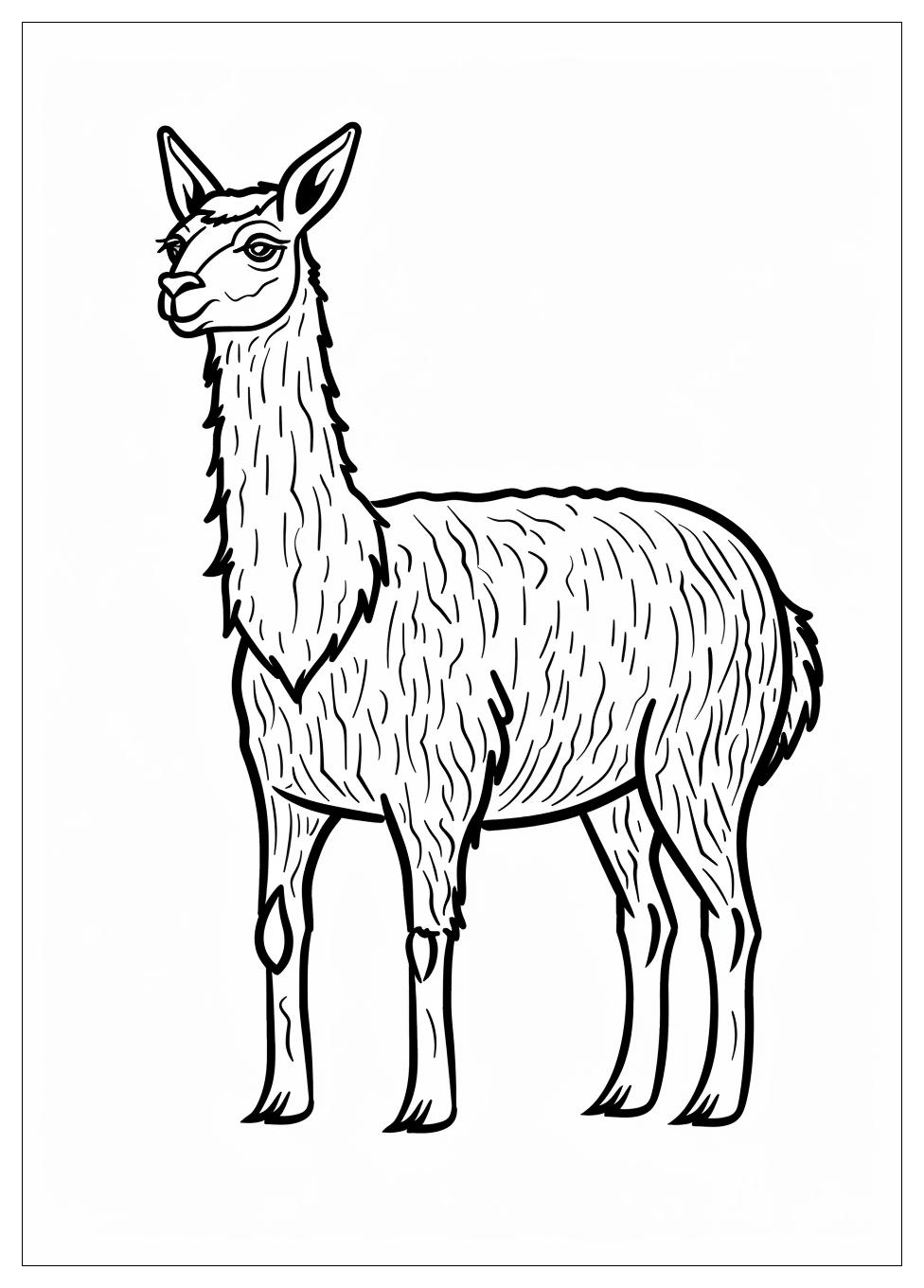 Llama Coloring Pages-4