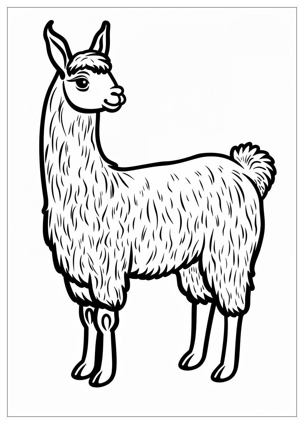 Llama Coloring Pages-5