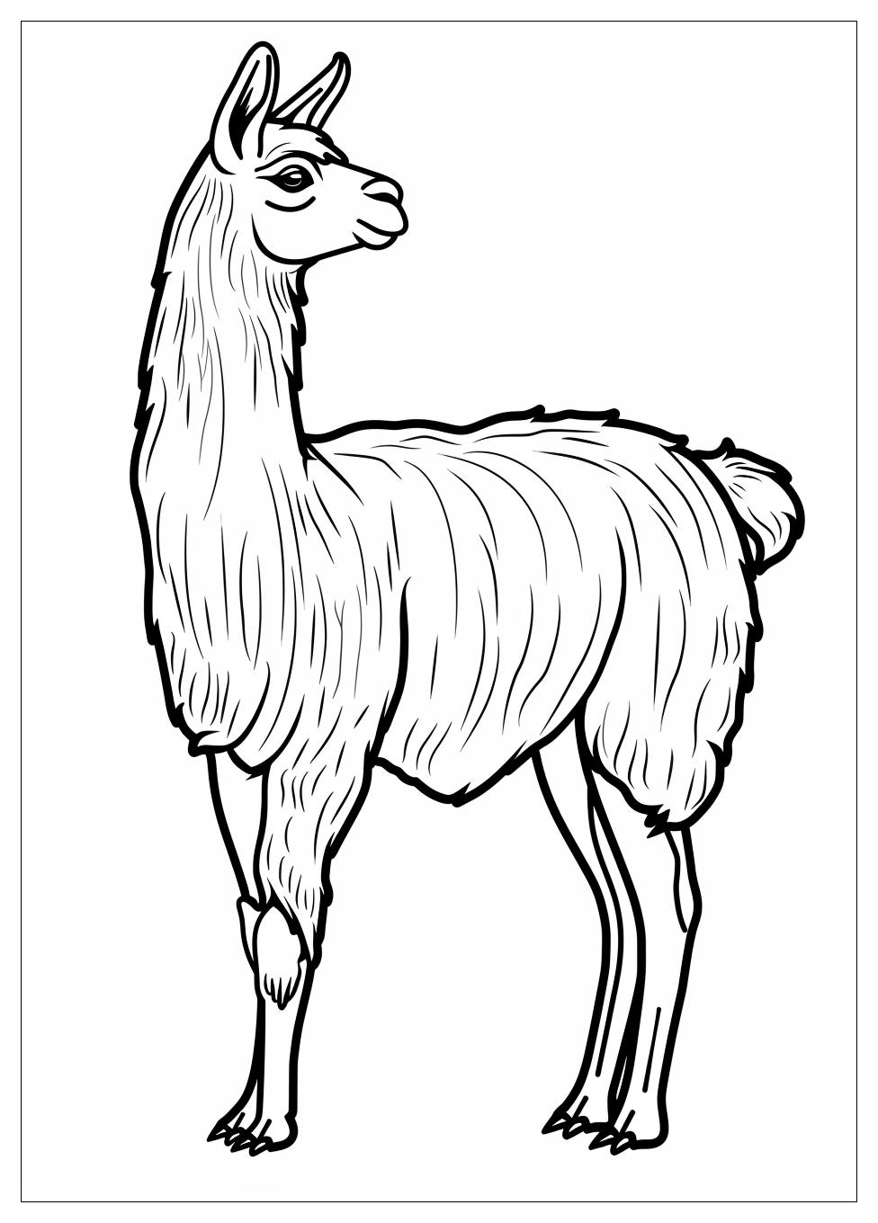 Llama Coloring Pages-6