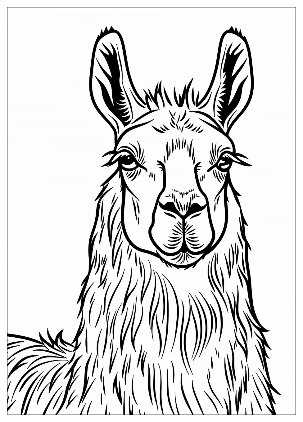 Llama Coloring Pages-8