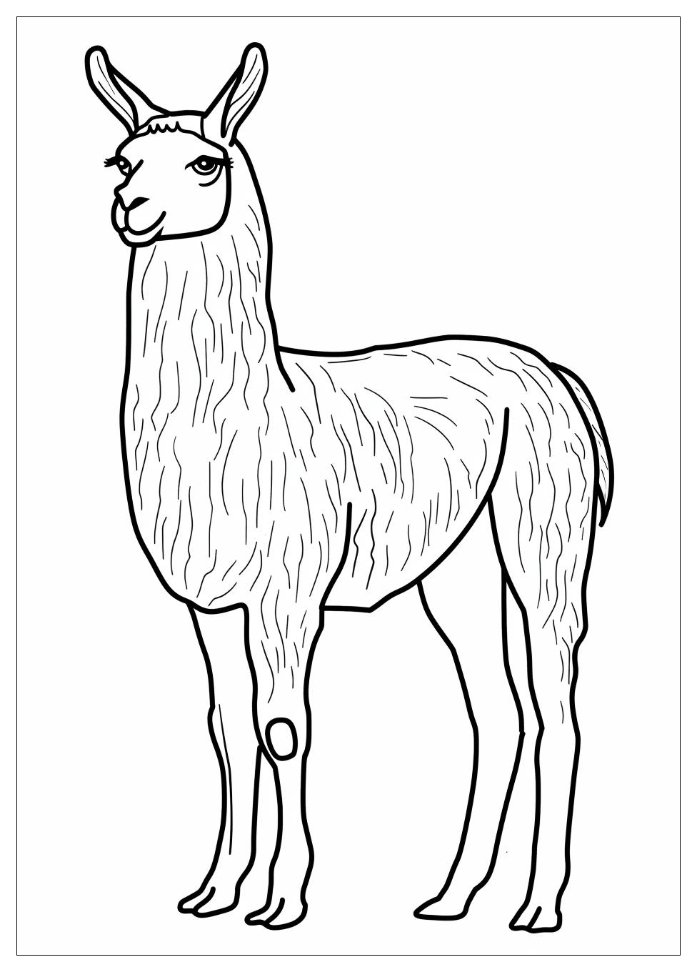 Llama Coloring Pages-9