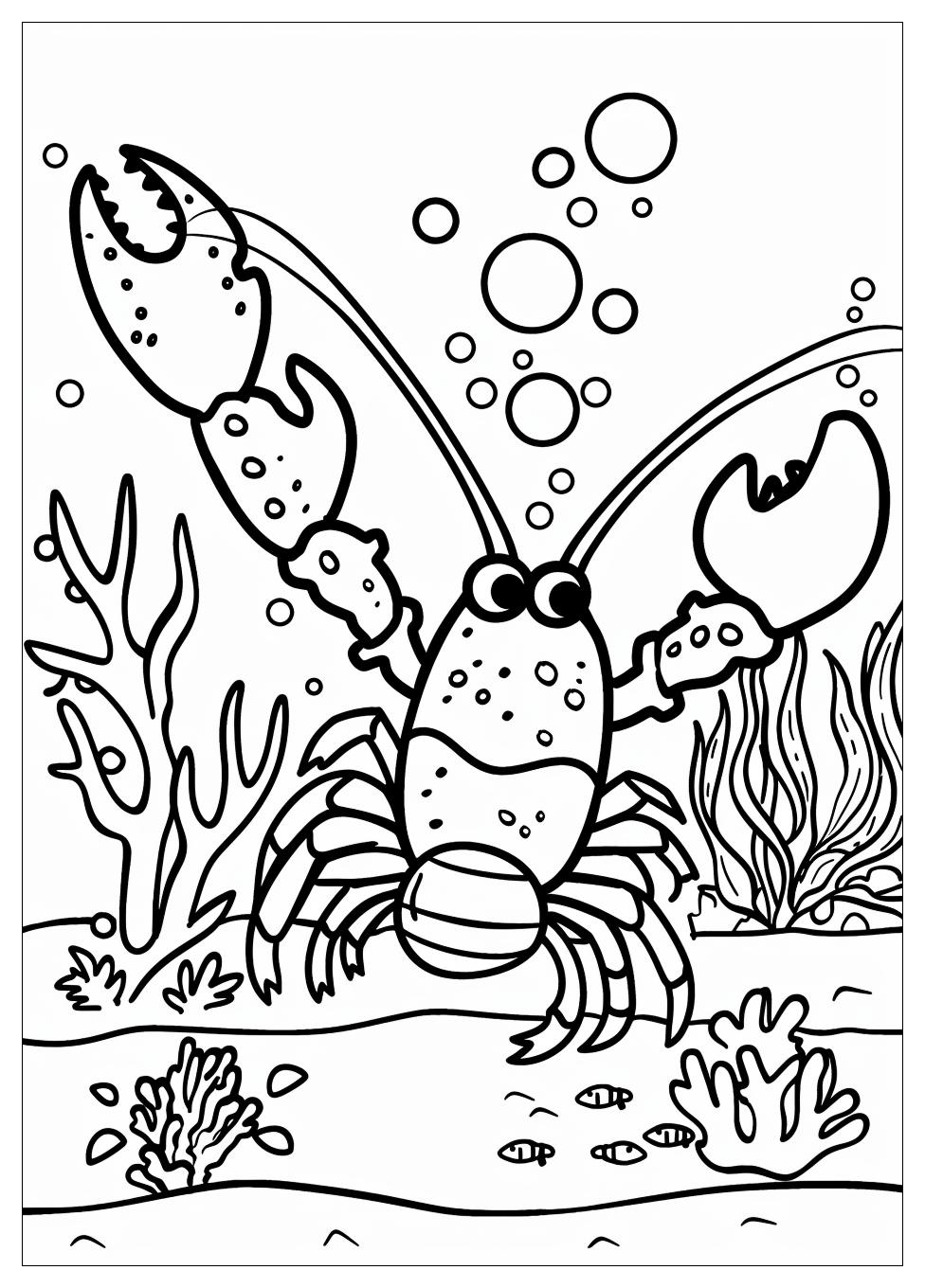 Lobster Coloring Pages-1