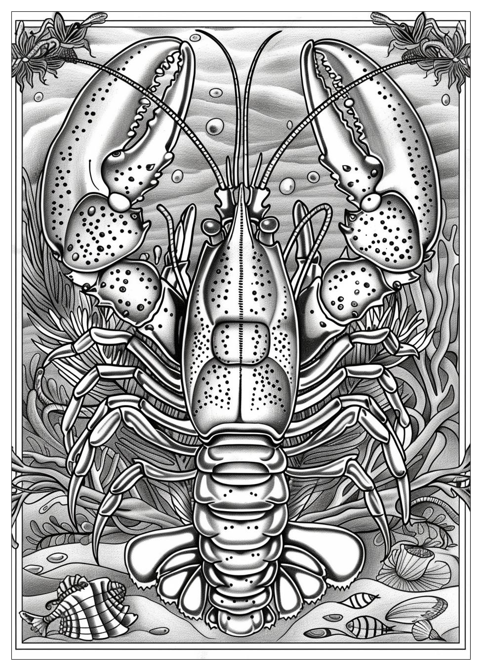 Lobster Coloring Pages-13