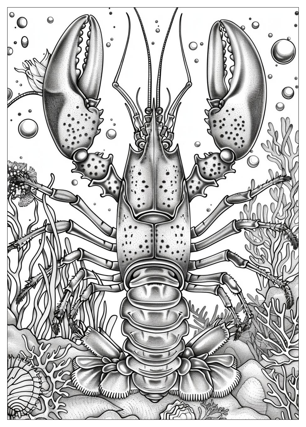 Lobster Coloring Pages-15