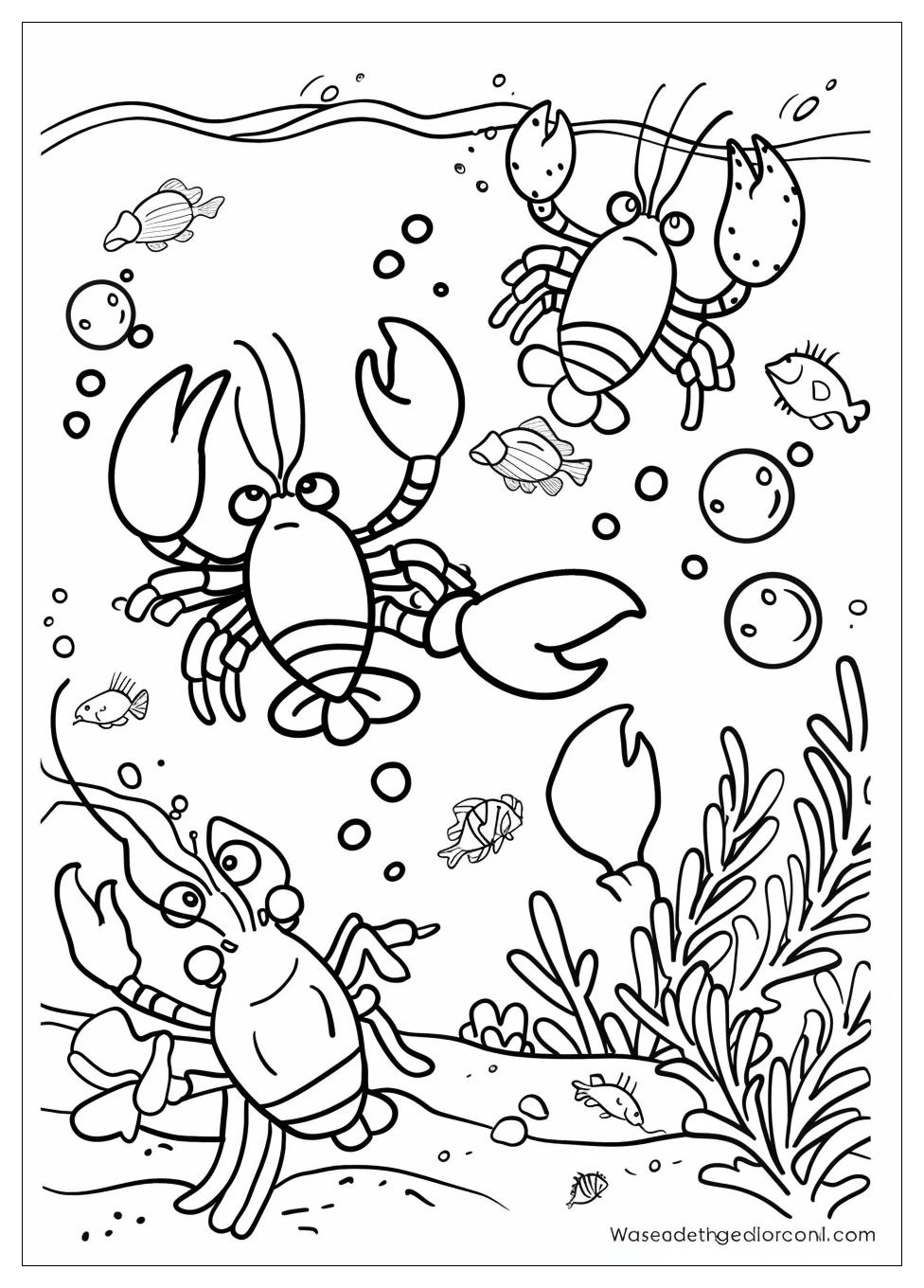 Lobster Coloring Pages-2