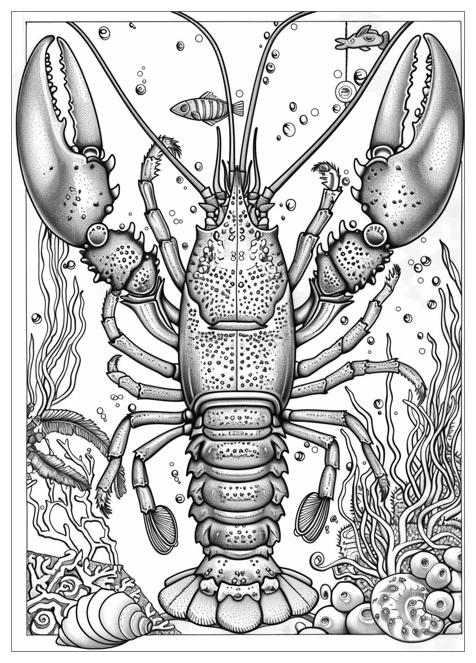 Lobster Coloring Pages-20