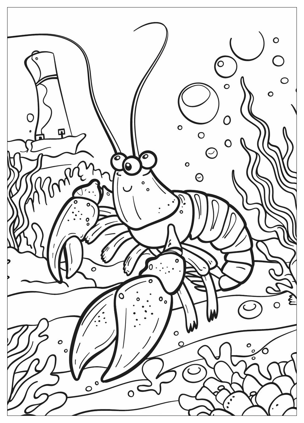 Lobster Coloring Pages-3