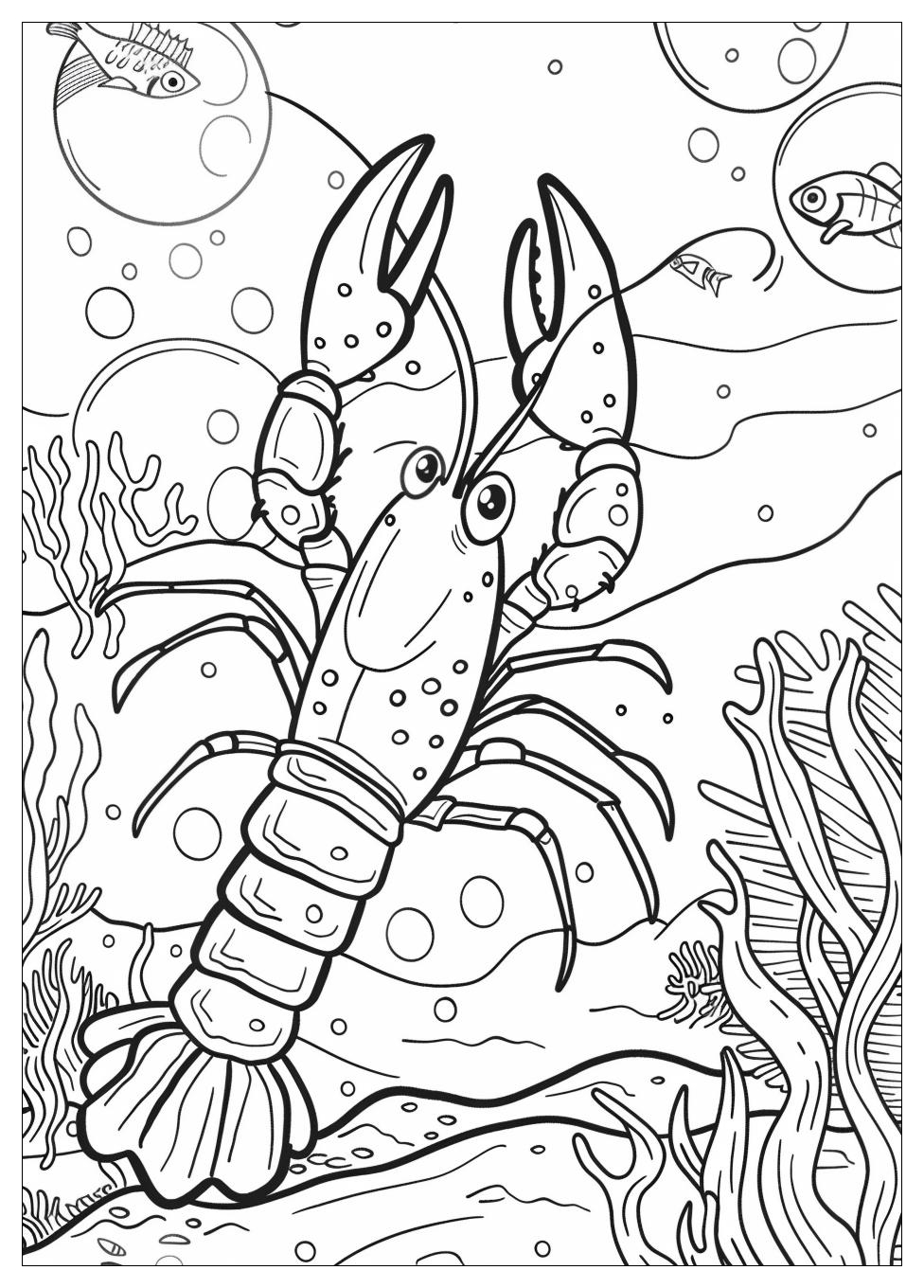 Lobster Coloring Pages-4