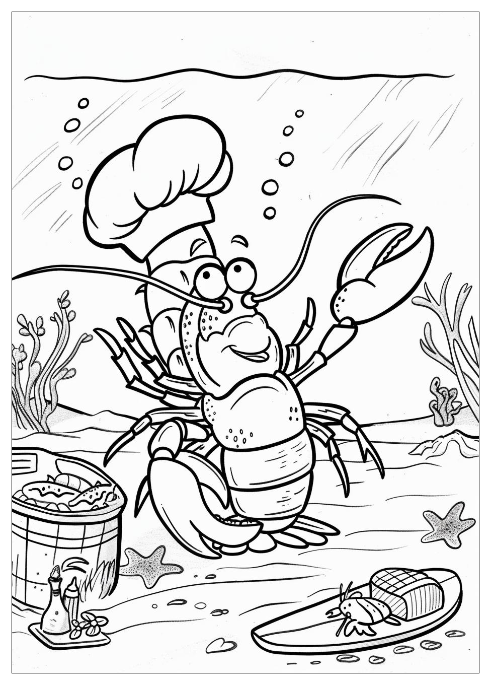 Lobster Coloring Pages-5