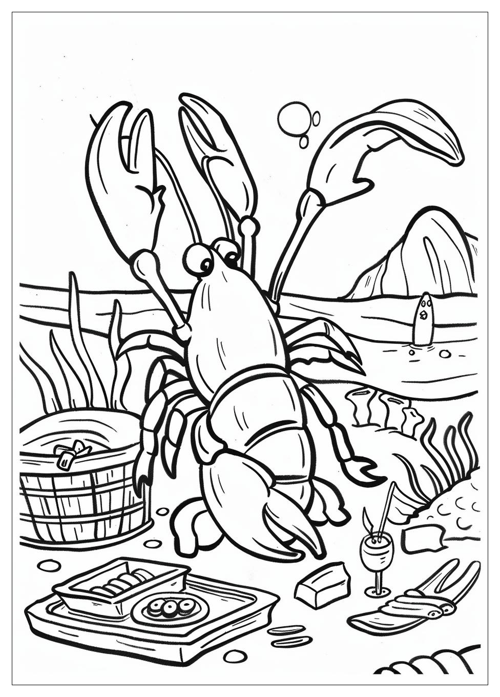 Lobster Coloring Pages-6