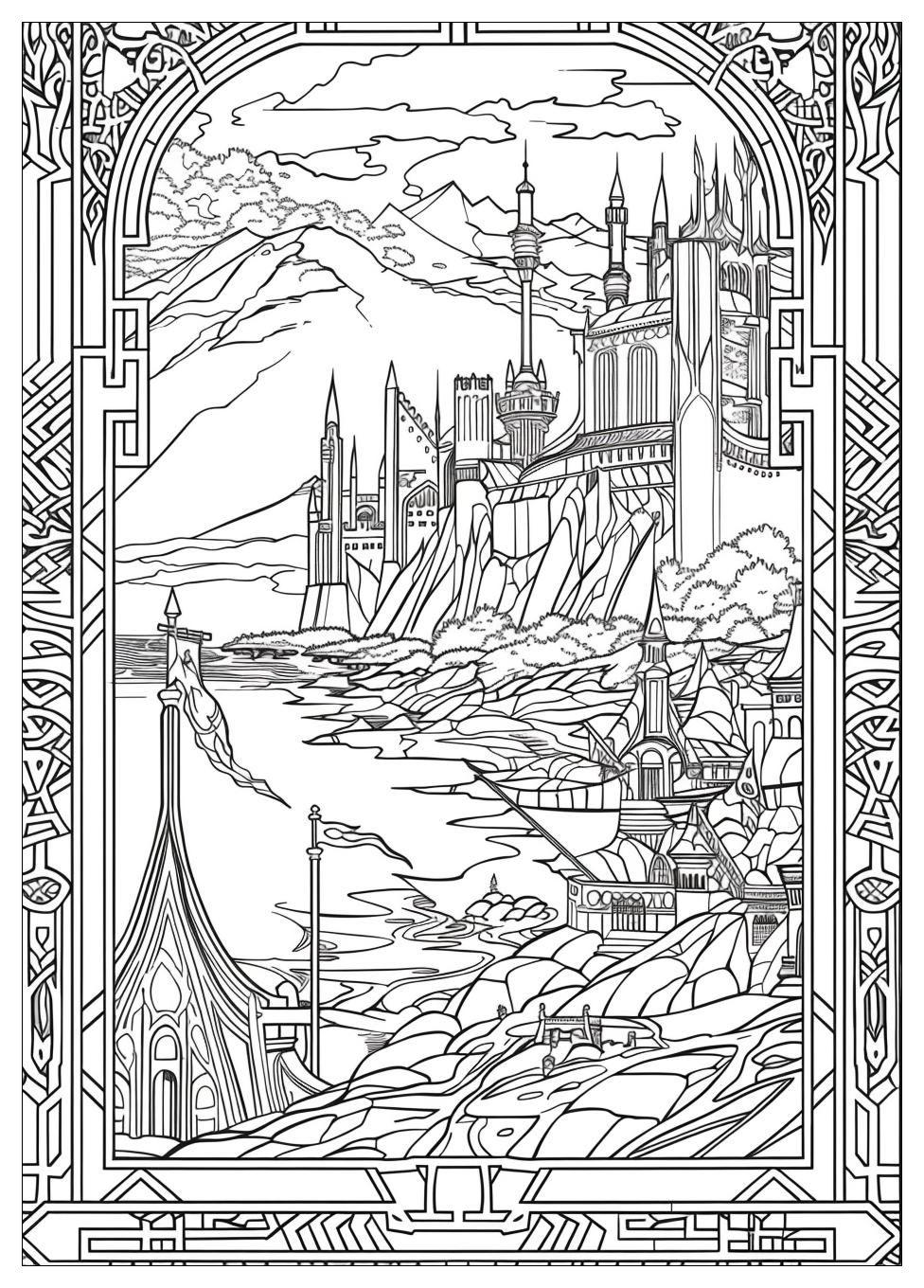 Lord Of The Rings Coloring Pages-17