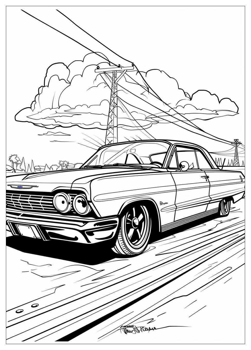 Lowrider Coloring Pages-10