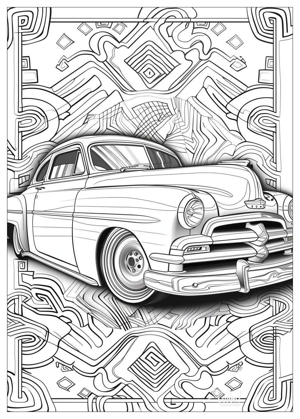 Lowrider Coloring Pages-11