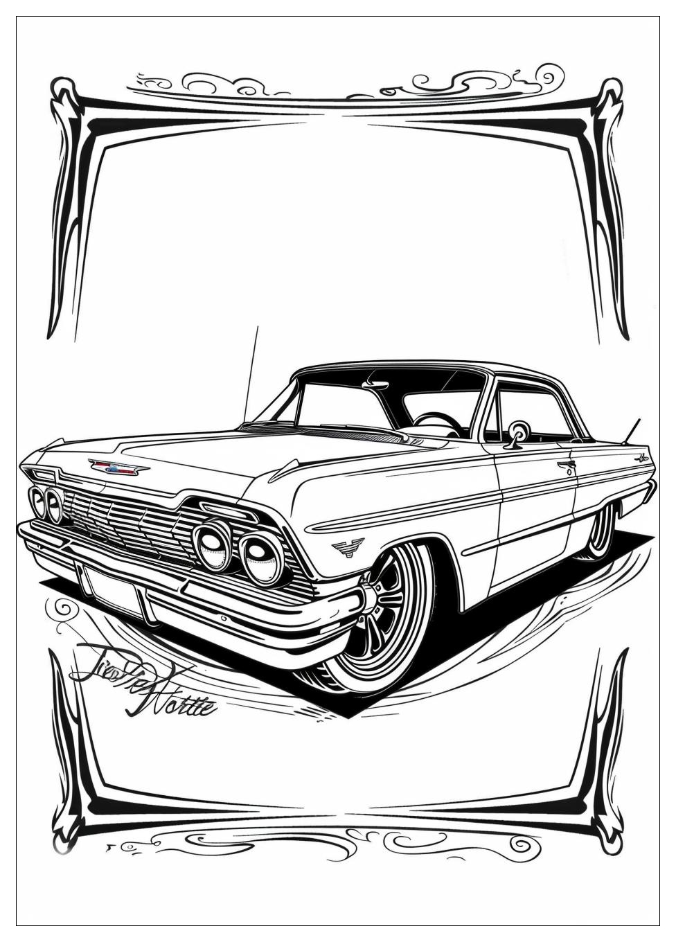 Lowrider Coloring Pages-12