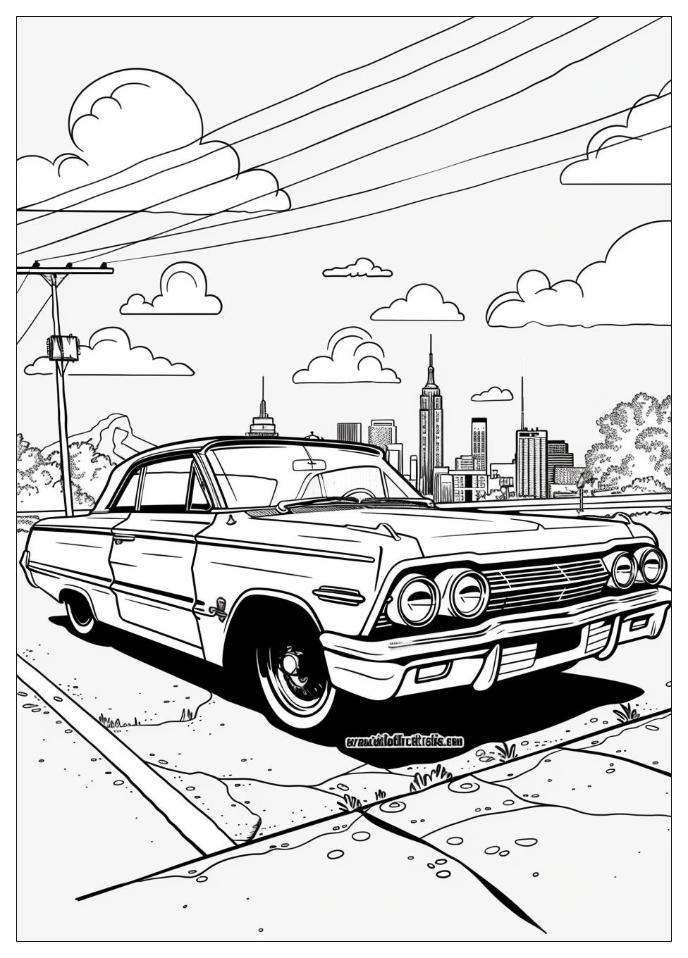 Lowrider Coloring Pages-13