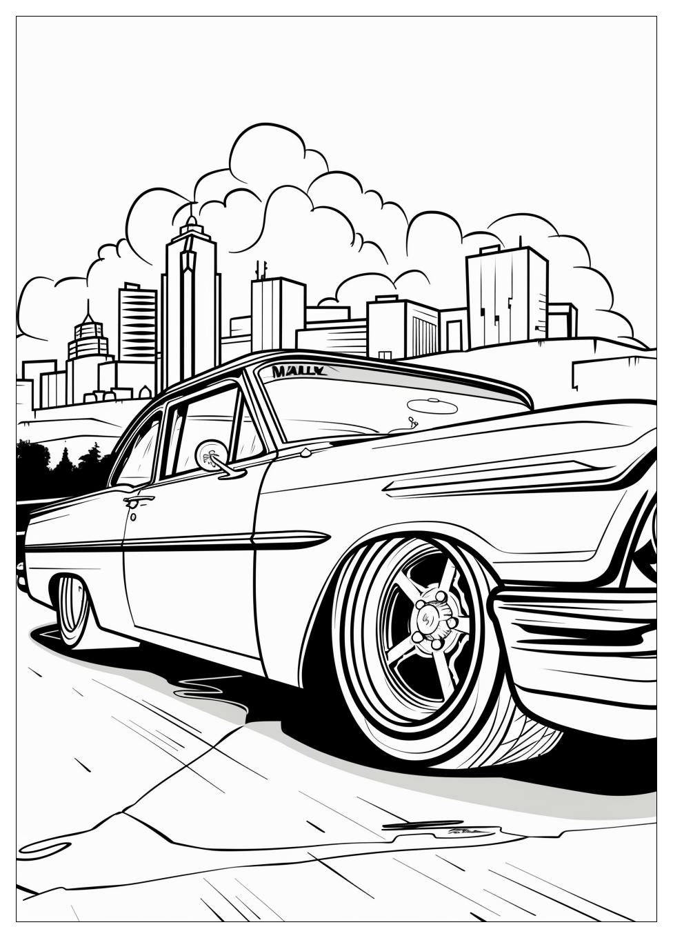 Lowrider Coloring Pages-5