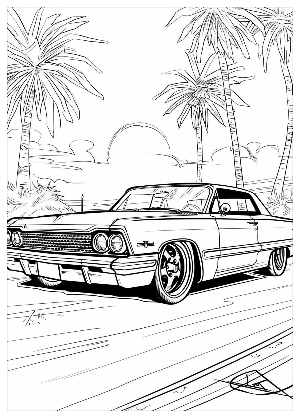 Lowrider Coloring Pages-6