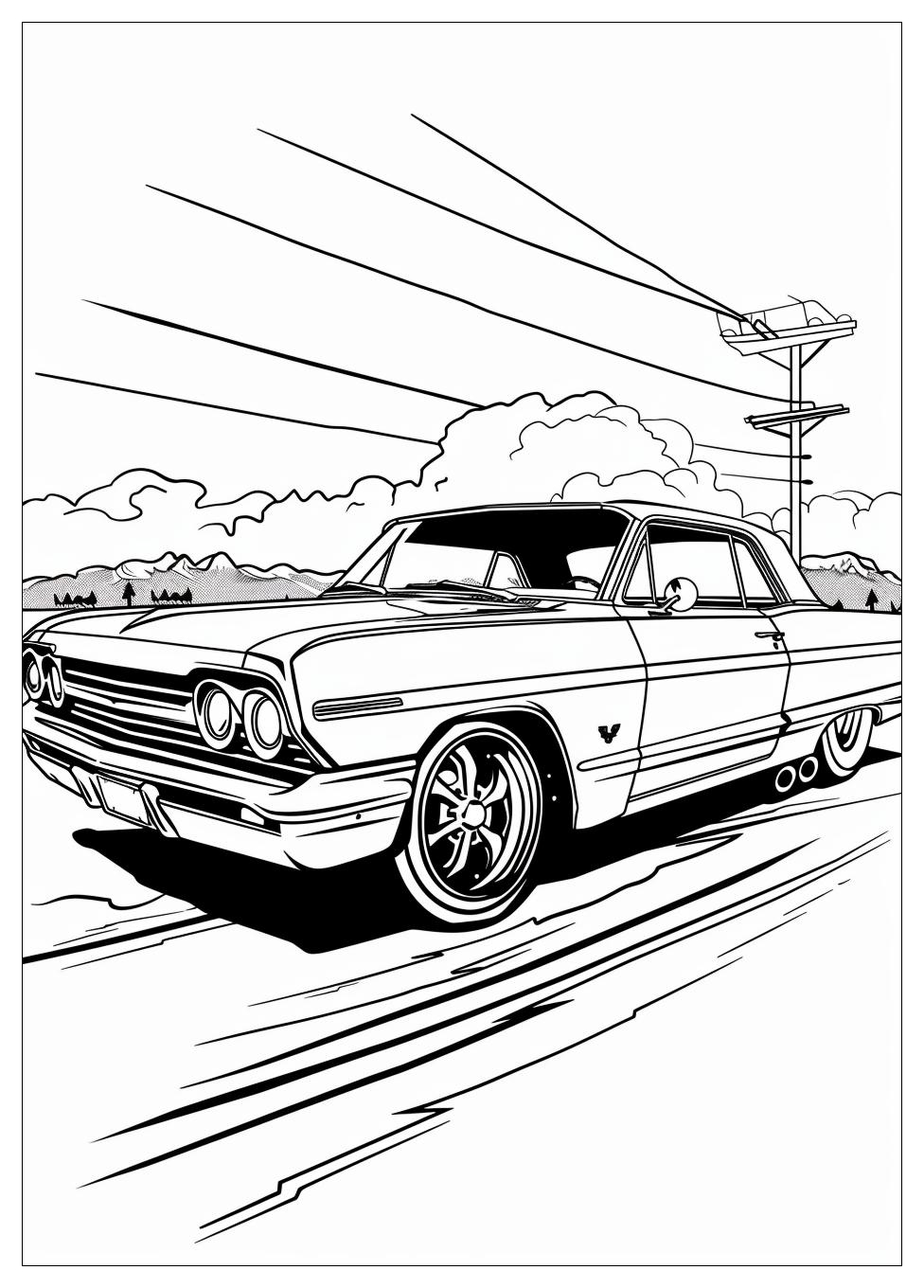 Lowrider Coloring Pages-7