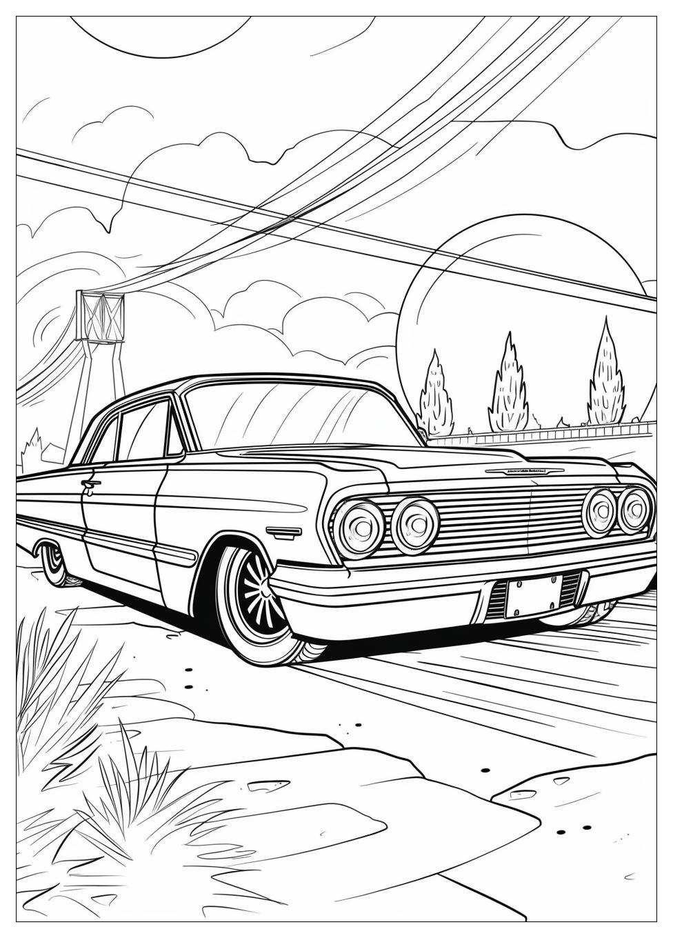 Lowrider Coloring Pages-9