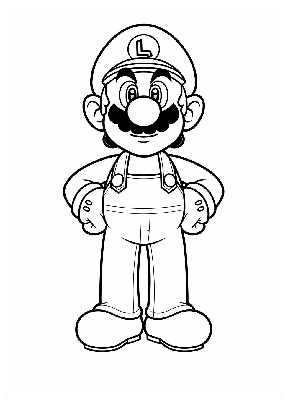 Luigi Coloring Pages-10