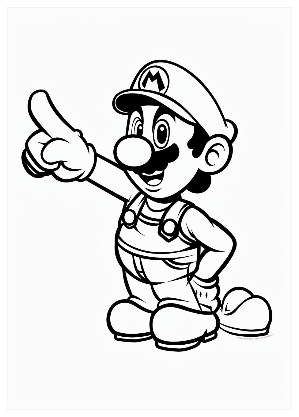 Luigi Coloring Pages-12