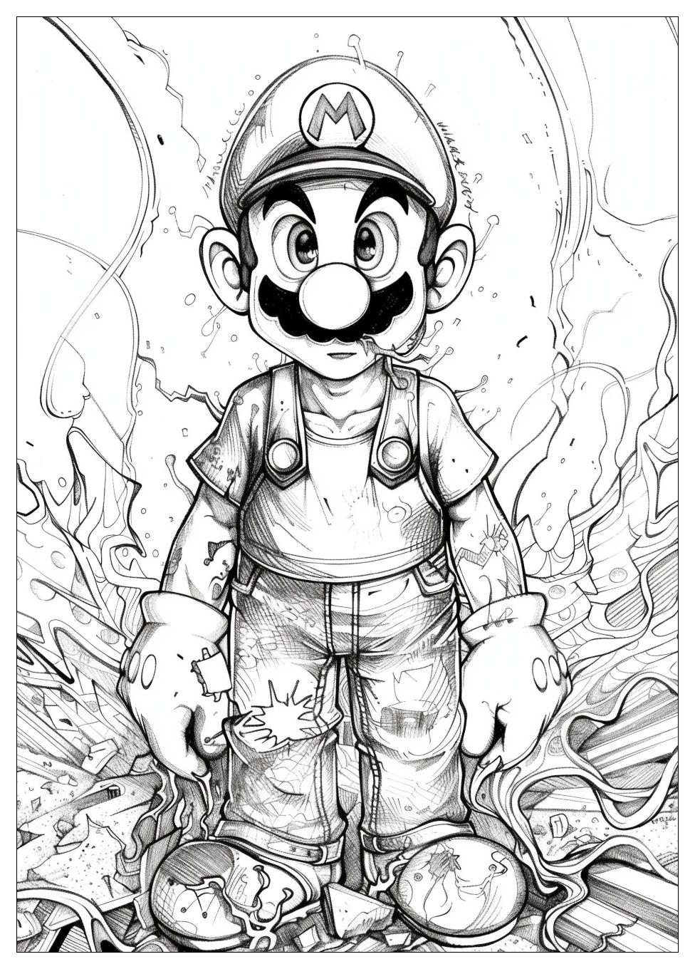 Luigi Coloring Pages-16