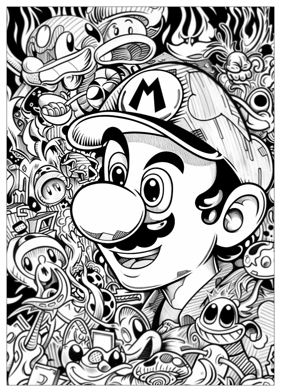 Luigi Coloring Pages-18