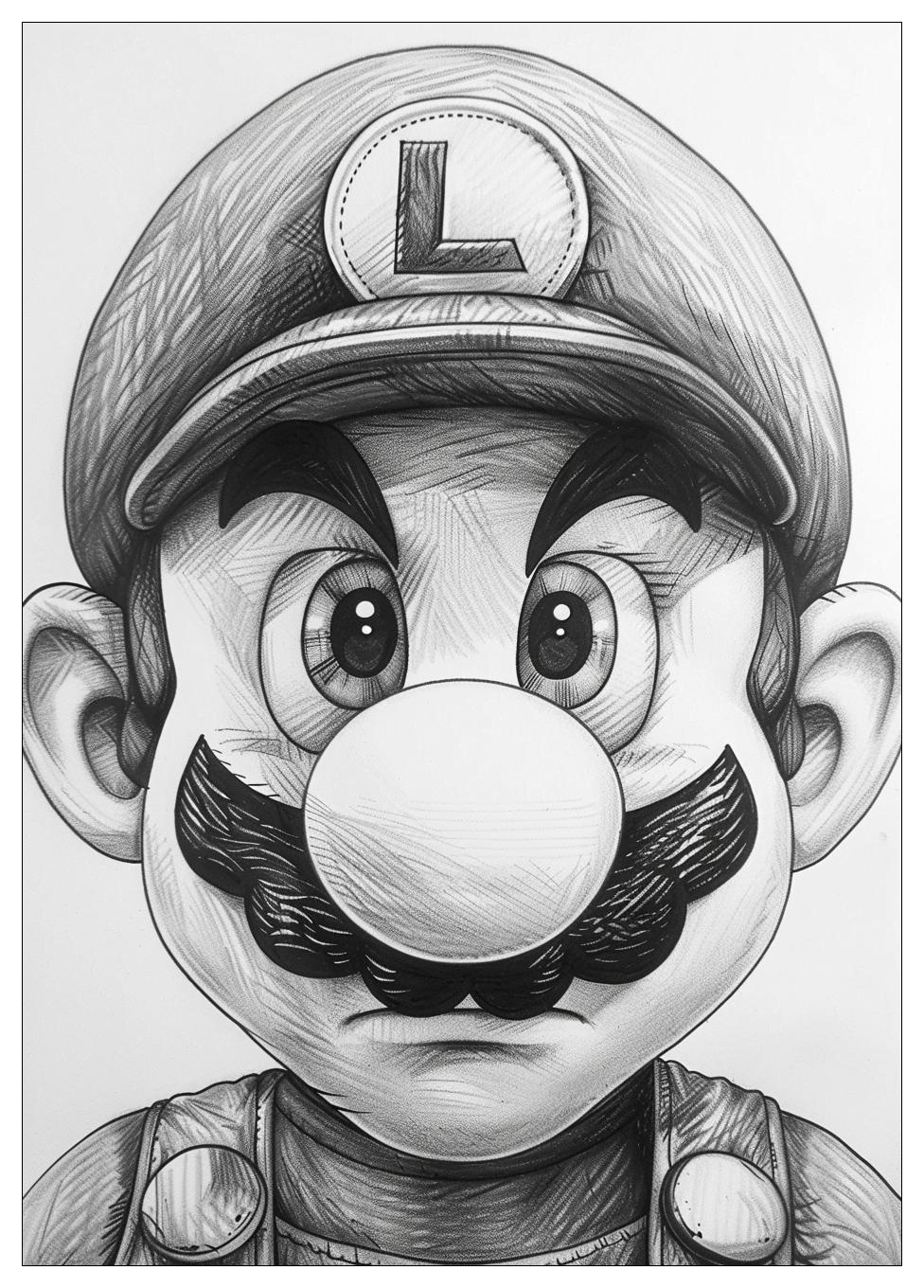 Luigi Coloring Pages-19