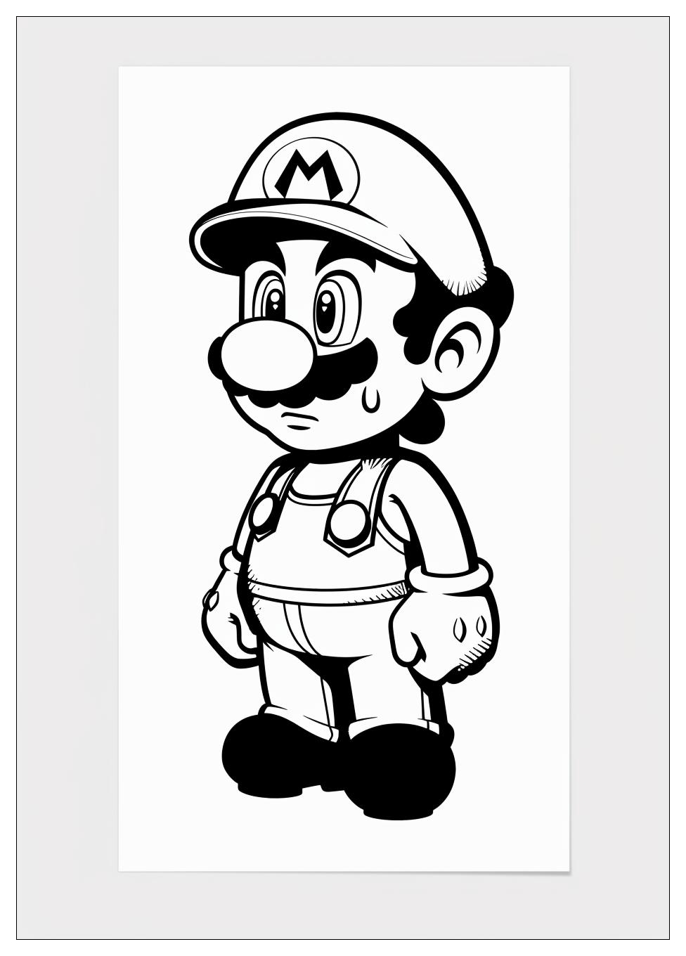 Luigi Coloring Pages-6