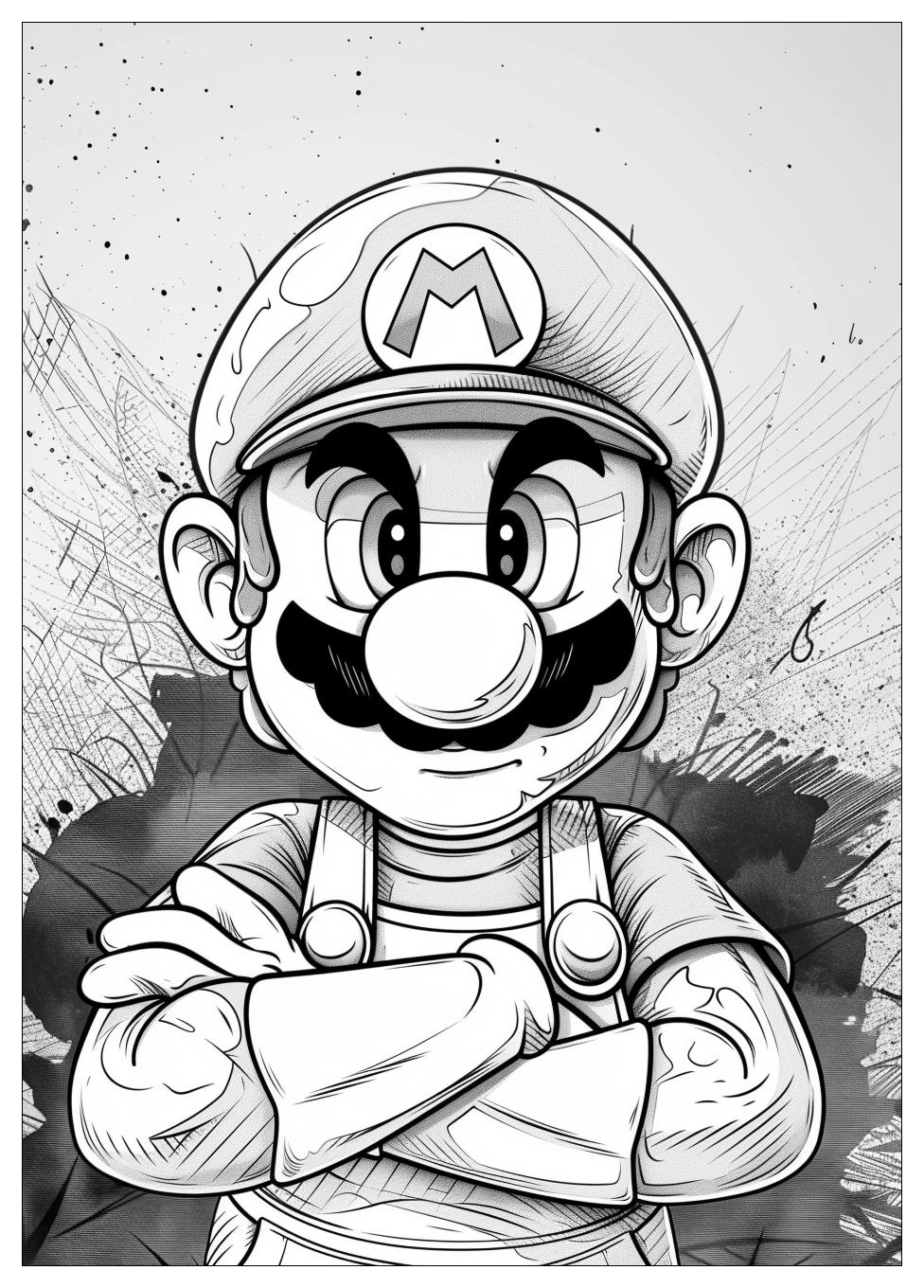 Luigi Coloring Pages-9