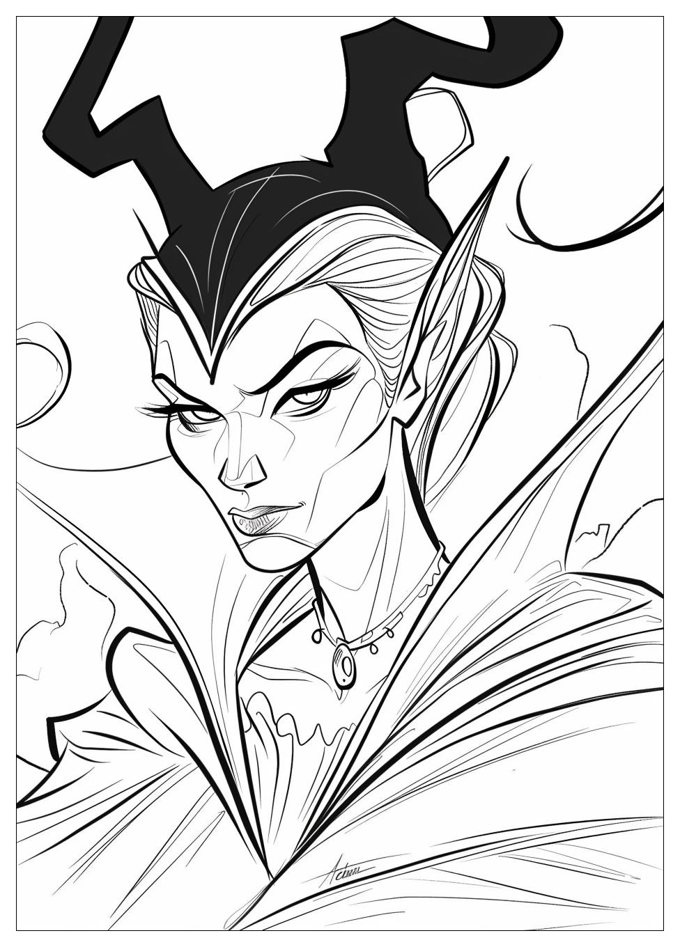 Maleficent Coloring Pages-10