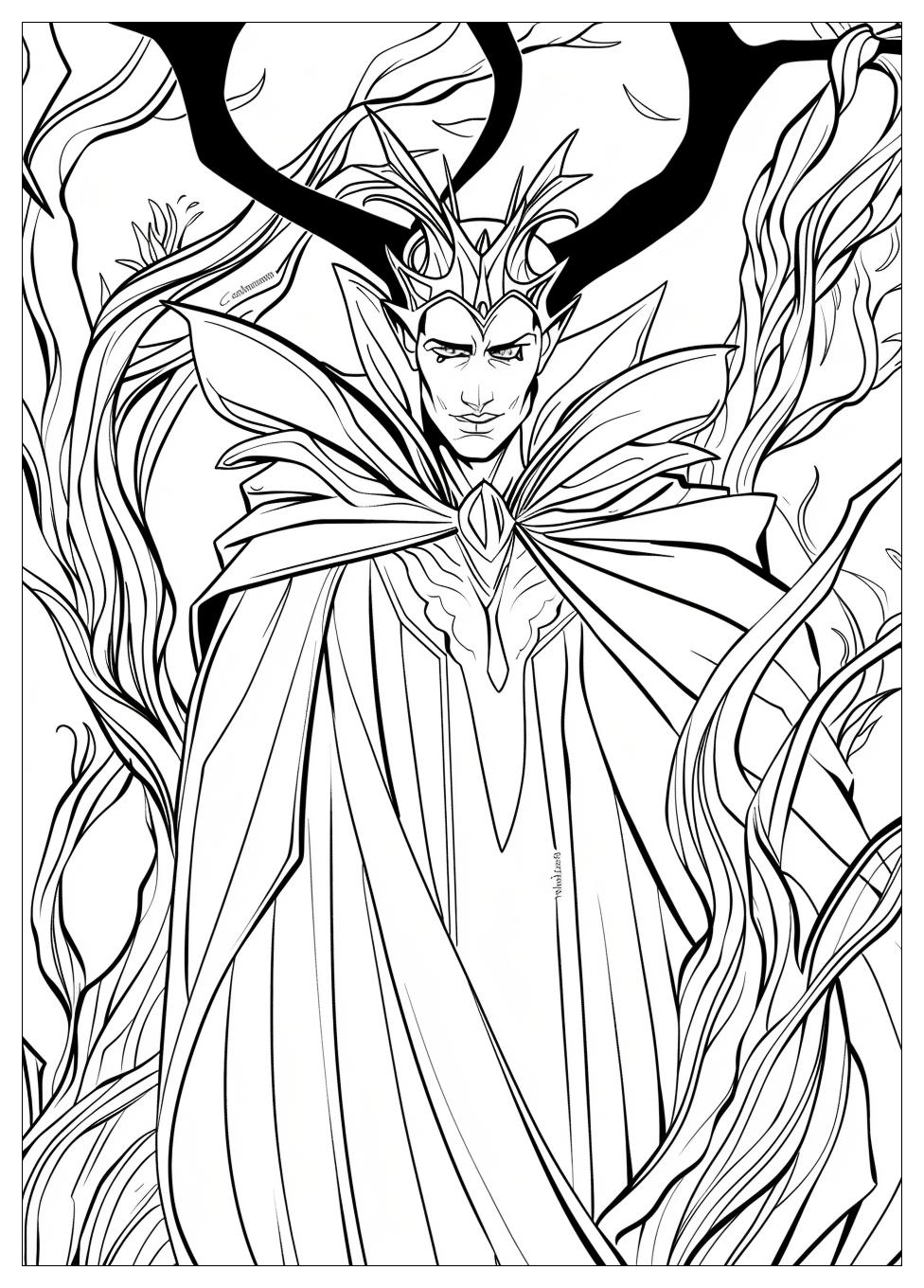 Maleficent Coloring Pages-11