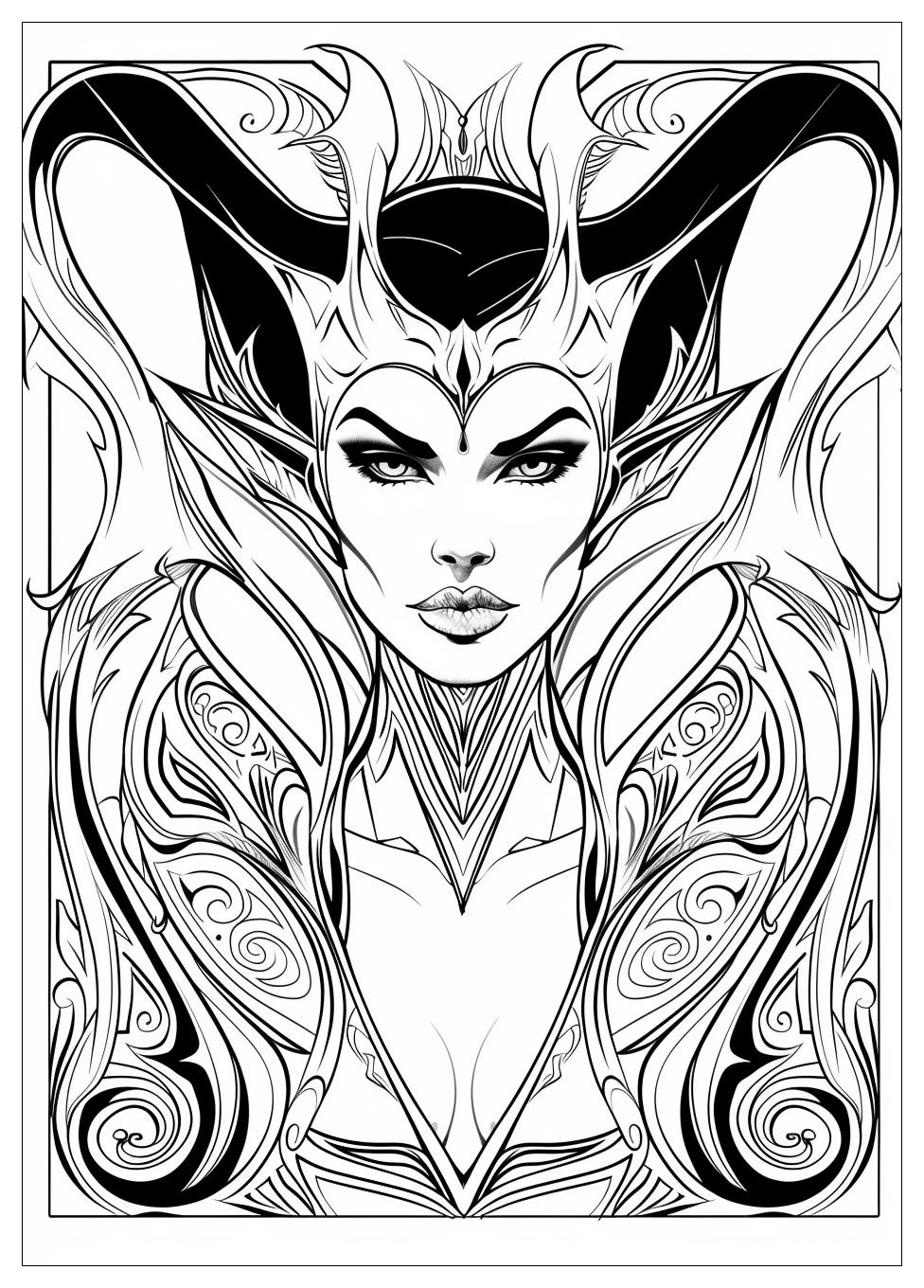 Maleficent Coloring Pages-13