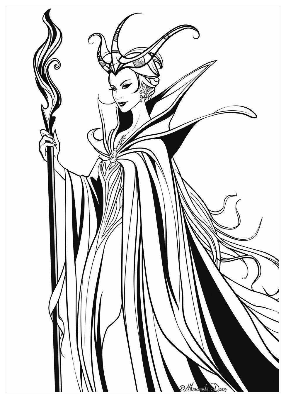 Maleficent Coloring Pages-14